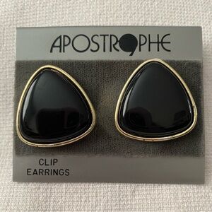 Apostrophe Gold-Tone Clip-on Earrings